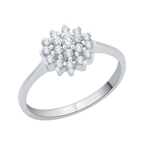 KATARINA 1/4 cttw Prong Set Diamond Cluster Ring