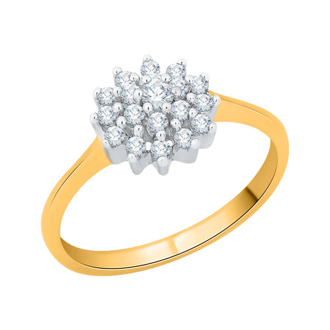 KATARINA 1/4 cttw Prong Set Diamond Cluster Ring