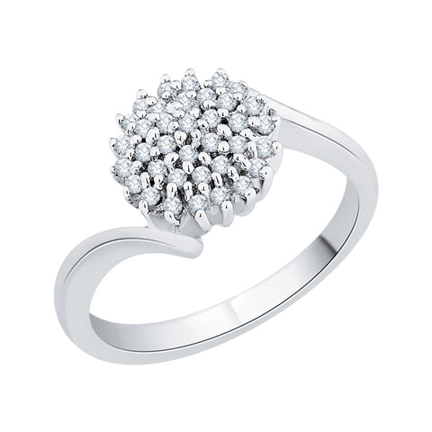 KATARINA 1/3 cttw Bypass Shank Cluster Diamond Fashion Ring