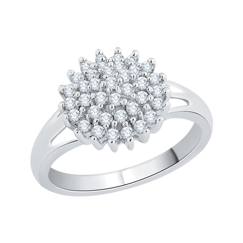 KATARINA 1/2 cttw Prong Set Diamond Cluster Ring
