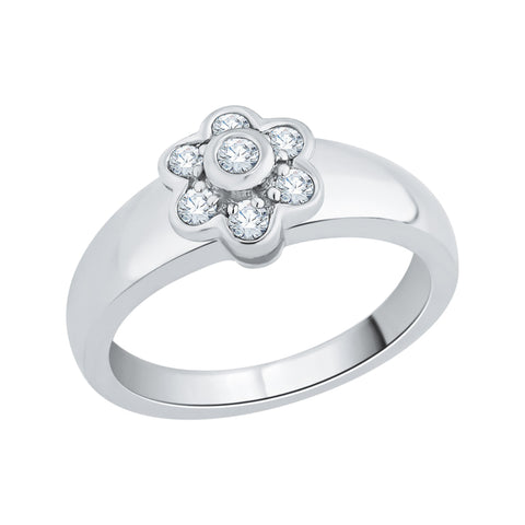 KATARINA 1/5 cttw Prong Set Cluster Diamond Ring