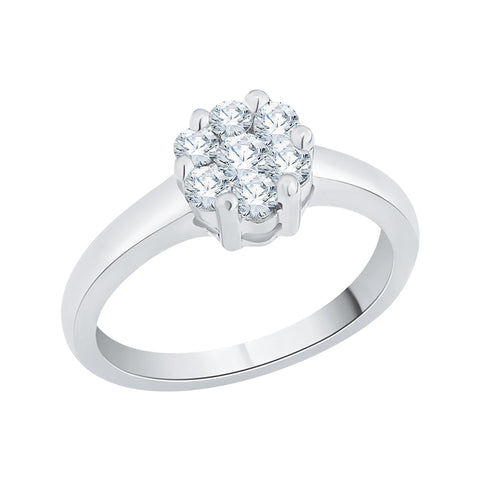 KATARINA 1/2 cttw Prong Set Diamond Cluster Ring