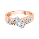 14K Rose Gold~GH | I2-I3, 10K Rose Gold~GH | I2-I3,14K Rose Gold~JK | SI2-I1, 10K Rose Gold~JK | SI2-I1,14K Rose Gold~IJ | I1-I2, 10K Rose Gold~IJ | I1-I2