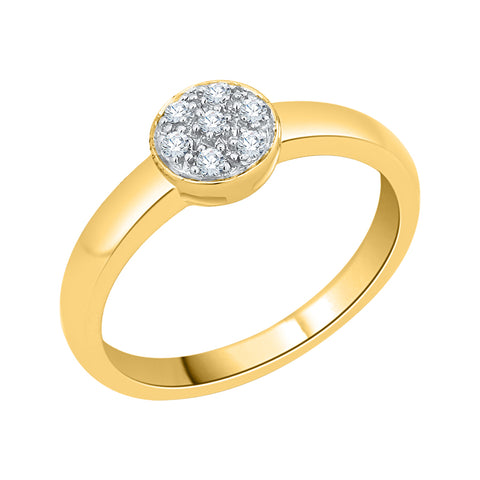 KATARINA 1/10 cttw Diamond Cluster Fashion Ring