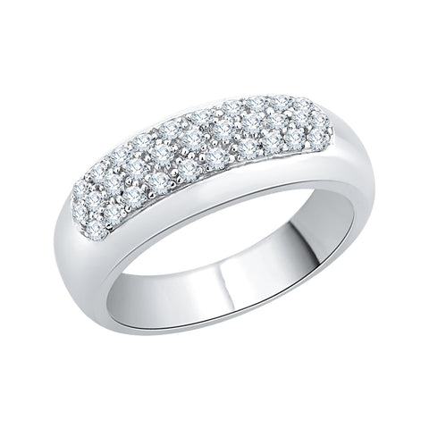KATARINA 3/8 cttw Diamond Wedding Band