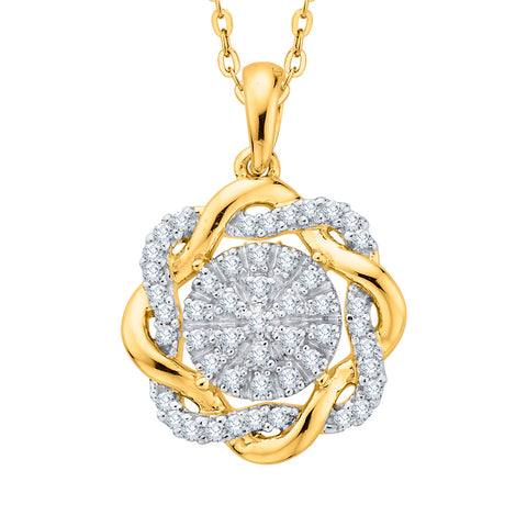 KATARINA Diamond Fashion Pendant Necklace (1/5 cttw)