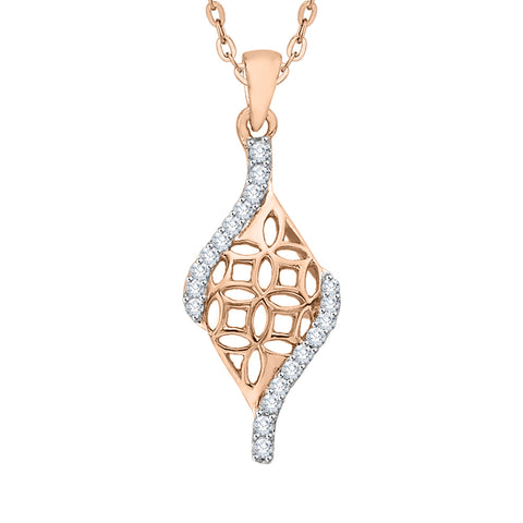 KATARINA Diamond Fashion Pendant Necklace (1/5 cttw)