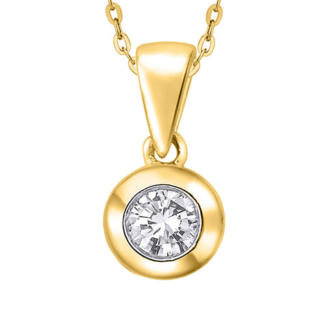KATARINA Diamond Fashion Pendant Necklace (1/8 cttw)