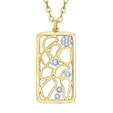 KATARINA Diamond Fashion Pendant Necklace (1/6 cttw)