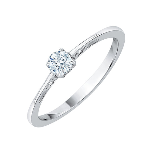 KATARINA 1/4 cttw Diamond Solitaire Engagement Ring