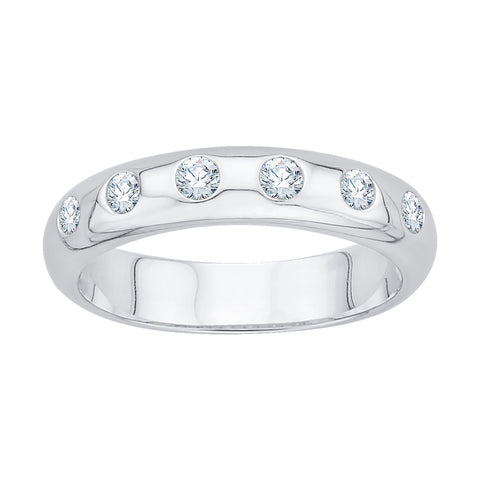 KATARINA 1/4 cttw Diamond Wedding Band