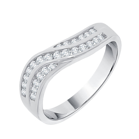 KATARINA 1/3 cttw Diamond Wedding Band