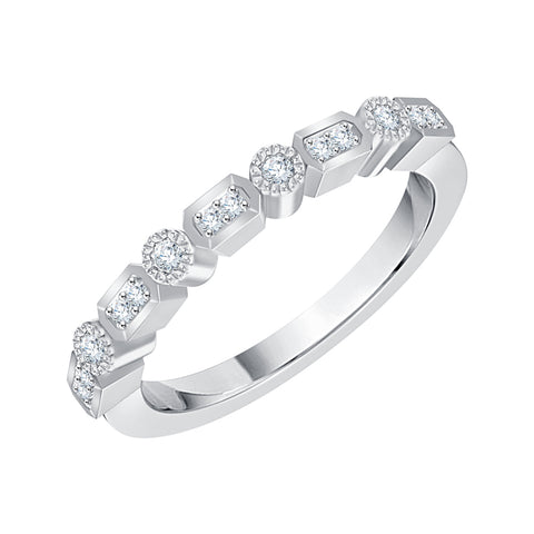 KATARINA 1/10 cttw Diamond Wedding Band