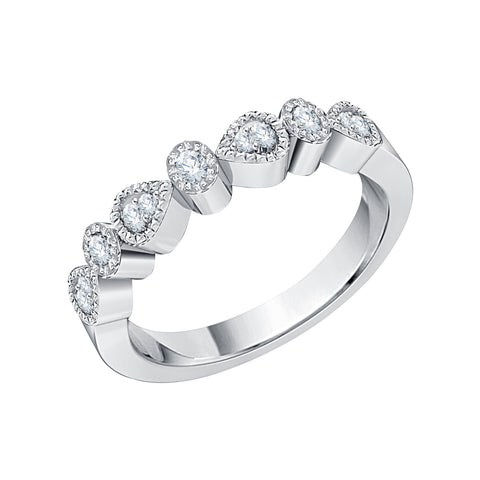 KATARINA 1/10 cttw Diamond Wedding Band