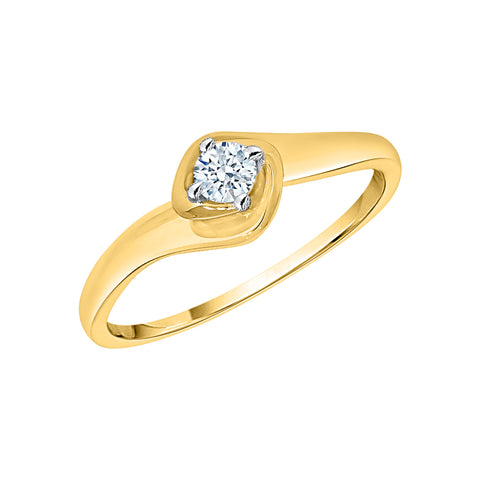 KATARINA 1/6 cttw Diamond Solitaire Promise Ring