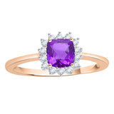 14K Rose Gold~Amethyst, 10K Rose Gold~Amethyst