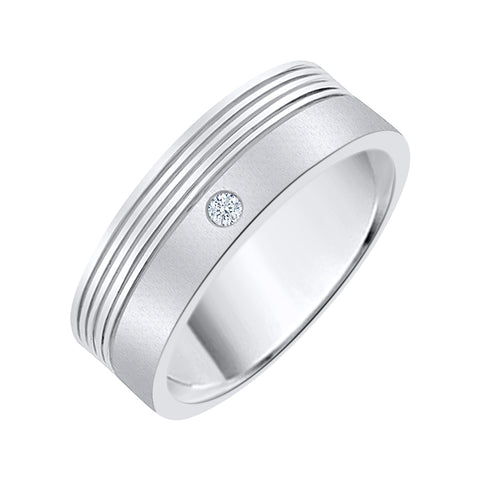 KATARINA 1/20 cttw Diamond Wedding Band