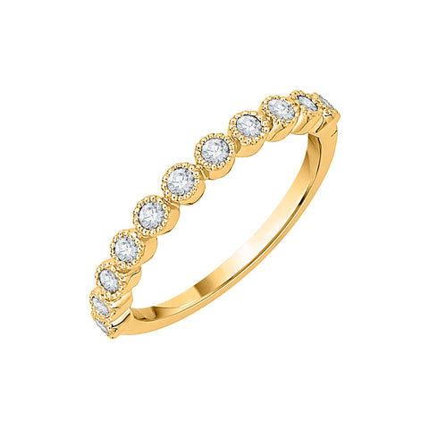 KATARINA Diamond Wedding Band (1/4 cttw)