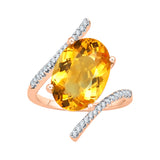 14K Rose Gold~Citrine, 10K Rose Gold~Citrine