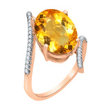 14K Rose Gold~Citrine, 10K Rose Gold~Citrine