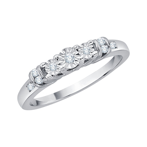 KATARINA 1/10 cttw Three Stone Plus Diamond Ring