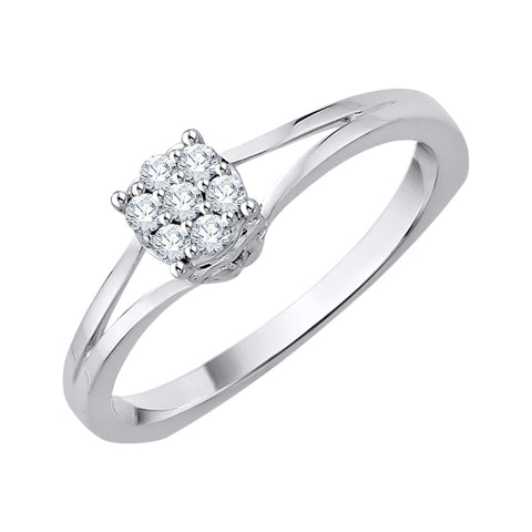 KATARINA 1/10 cttw Diamond Cluster Ring