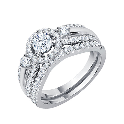 KATARINA 1 cttw Diamond Bridal Set