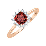 14K Rose Gold~Garnet, 10K Rose Gold~Garnet
