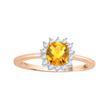 14K Rose Gold~Citrine, 10K Rose Gold~Citrine