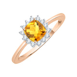 14K Rose Gold~Citrine, 10K Rose Gold~Citrine
