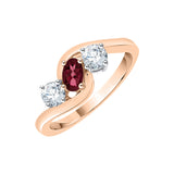 14K Rose Gold~Garnet, 10K Rose Gold~Garnet