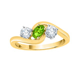 14K Yellow Gold-Peridot, 10K Yellow Gold-Peridot