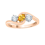 14K Rose Gold~Citrine, 10K Rose Gold~Citrine