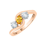 14K Rose Gold~Citrine, 10K Rose Gold~Citrine