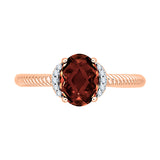 14K Rose Gold~Garnet, 10K Rose Gold~Garnet