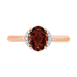 14K Rose Gold~Garnet, 10K Rose Gold~Garnet