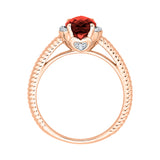 14K Rose Gold~Garnet, 10K Rose Gold~Garnet