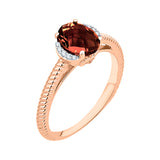 14K Rose Gold~Garnet, 10K Rose Gold~Garnet