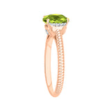14K Rose Gold-Peridot, 10K Rose Gold-Peridot