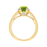 14K Yellow Gold-Peridot, 10K Yellow Gold-Peridot
