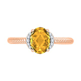 14K Rose Gold~Citrine, 10K Rose Gold~Citrine