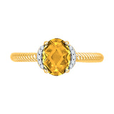 14K Yellow Gold~Citrine, 10K Yellow Gold~Citrine