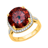 14K Yellow Gold~Garnet, 10K Yellow Gold~Garnet