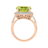14K Rose Gold-Peridot, 10K Rose Gold-Peridot