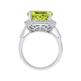 14K White Gold-Peridot, 10K White Gold-Peridot, Sterling Silver-Peridot