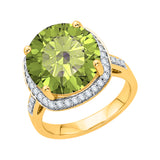 14K Yellow Gold-Peridot, 10K Yellow Gold-Peridot