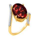 14K Yellow Gold~Garnet, 10K Yellow Gold~Garnet