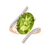 14K Rose Gold-Peridot, 10K Rose Gold-Peridot