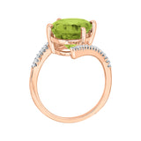14K Rose Gold-Peridot, 10K Rose Gold-Peridot