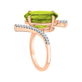 14K Rose Gold-Peridot, 10K Rose Gold-Peridot